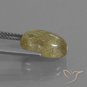 9,17 ctw natürlicher Toskana Gelb Rutilquarz, Oval, Transparent