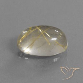 9,17 ctw natürlicher hellgelb Rutilquarz, Oval, Transparent