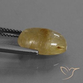 9,17 ctw natürlicher Sehr helles Goldbraun Rutilquarz, Oval, Transparent