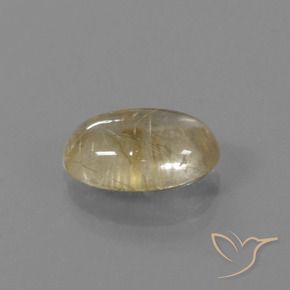 9,17 ctw natürlicher Sehr helles Goldbraun Rutilquarz, Oval, Transparent