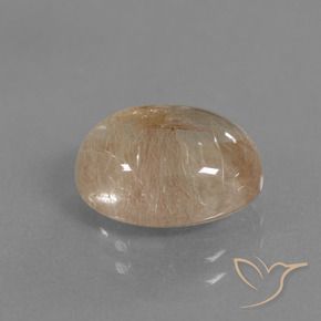 9,17 ctw natürlicher Klar und Gold-Bronze Rutilquarz, Oval, Transparent