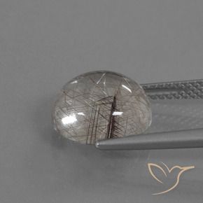 9,17 ctw natürlicher hellbraun Rutilquarz, Rund Schliff, Transparent