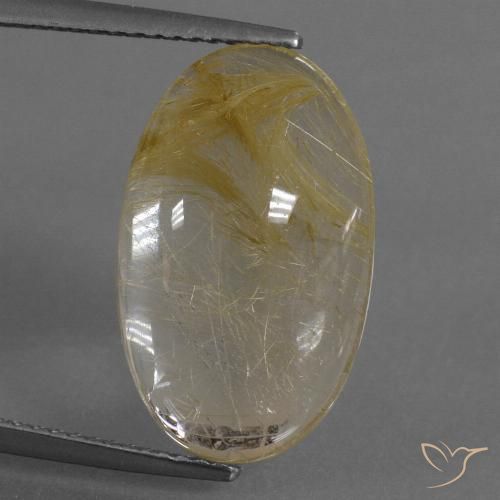 8.65ct Natürlicher Warmes Gelb Rutilquarz, Oval, Transparent
