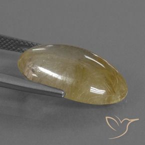 9,17 ctw natürlicher Warmes Gelb Rutilquarz, Oval, Transparent