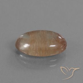 9,17 ctw natürlicher Klar mit Kupfer Rutilquarz, Oval, Transparent