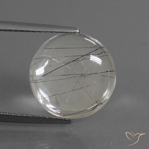 6.17ct Natürlicher Klar mit Kupfer Rutilquarz, Runden, Transparent