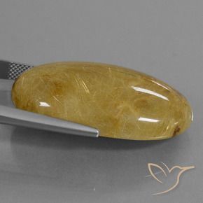 9,17 ctw natürlicher Erdiges Gelb Rutilquarz, Oval, Lichtdurchlässig