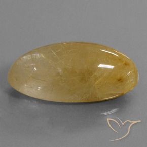 9,17 ctw natürlicher Mittleres Gold Rutilquarz, Oval, Lichtdurchlässig