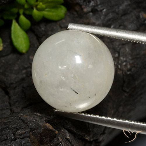 11.38ct Natürlicher Klar mit Schwarz Rutilquarz, Kugel / Ball, Lichtdurchlässig