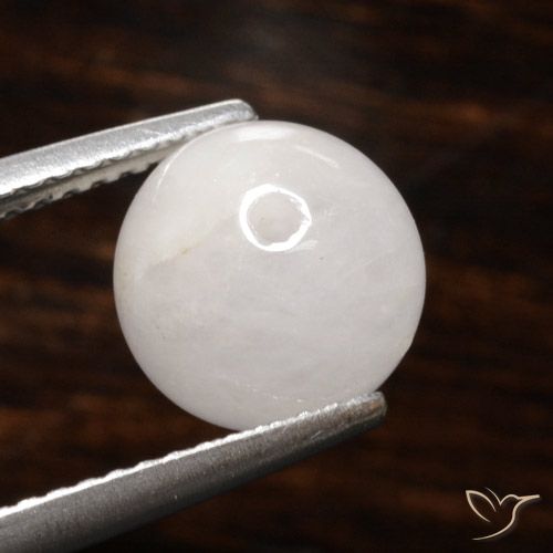 4.05ct Natürlicher gräulich-weiß Rutilquarz, Kugel / Ball, Lichtdurchlässig