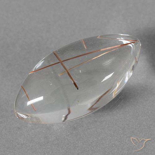 8.94ct Natürlicher Klar mit Kupfer Rutilquarz, Marquise, Transparent