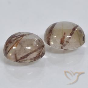 2.95 ct natürliche Klar mit Braun Rutilquarz-Edelsteine, Runden, Transparent