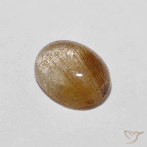 1.91ct Natürlicher Sehr helles Tawny Brown Rutilquarz, Oval, Transparent