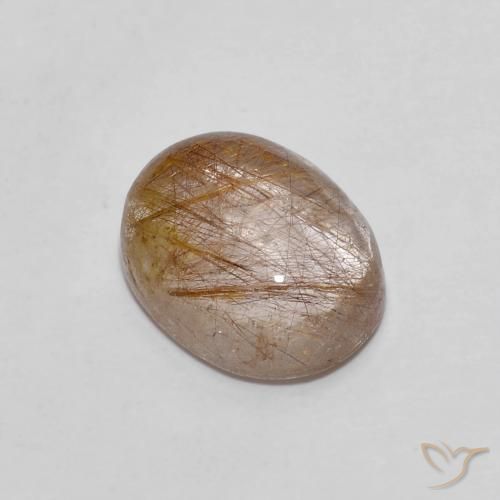 2.60ct Natürlicher Warmes Braun Rutilquarz, Oval, Transparent