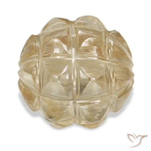 19.24ct Golden Rutilquarz, Fantasie, Transparent