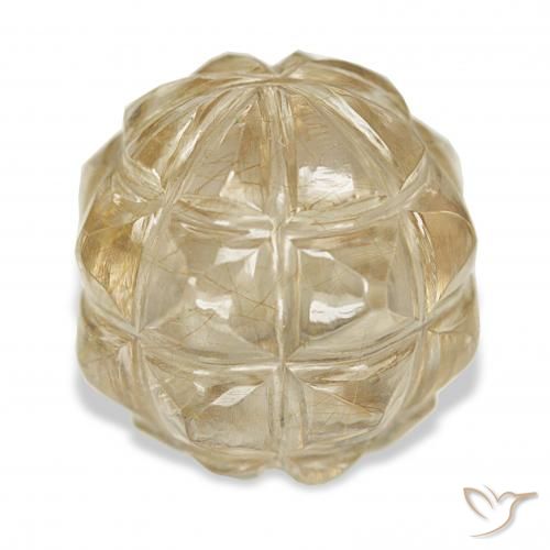 9,17 ctw natürlicher Golden Rutilquarz, Fantasie, Transparent
