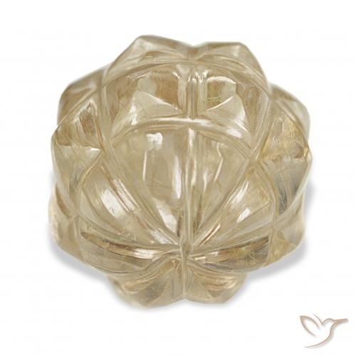 9,17 ctw natürlicher Golden Rutilquarz, Fantasie, Transparent