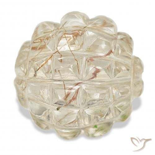 9,17 ctw natürlicher Hell Gold Rutilquarz, Fantasie, Transparent