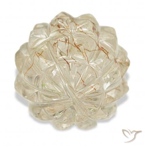 9,17 ctw natürlicher Hell Gold Rutilquarz, Fantasie, Transparent