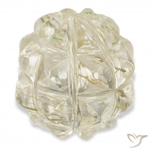 15.22ct Hell Gold Rutilquarz, Fantasie, Transparent