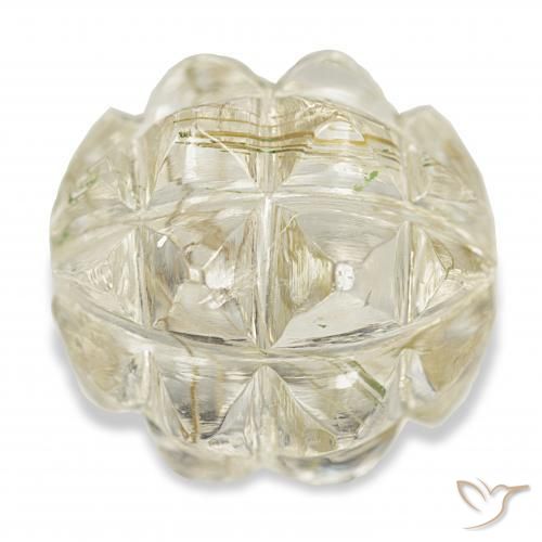 9,17 ctw natürlicher Hell Gold Rutilquarz, Fantasie, Transparent