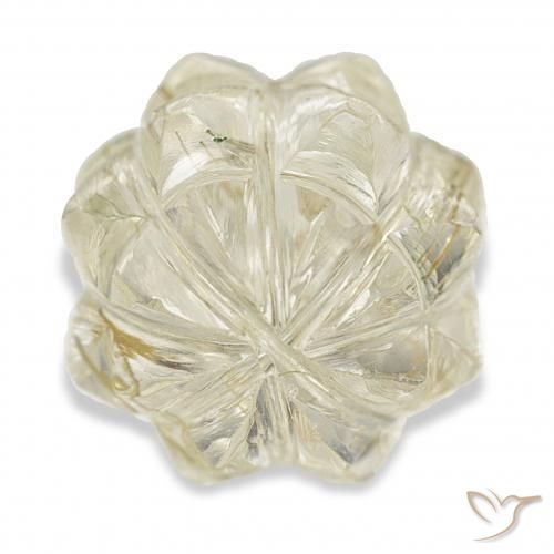 9,17 ctw natürlicher Hell Gold Rutilquarz, Fantasie, Transparent