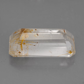 11,47 ctw natürlicher gelber Rutiltopas, Transparent, Transparent / Lichtdurchlässig