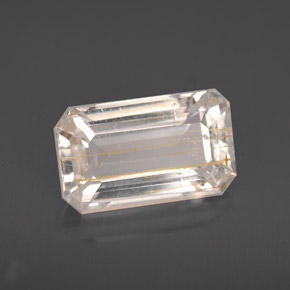 4,64 ctw natürlicher gelber Rutiltopas, Transparent, Transparent / Lichtdurchlässig