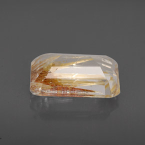 3,86 ctw natürlicher gelber Rutiltopas, Transparent, Transparent / Lichtdurchlässig