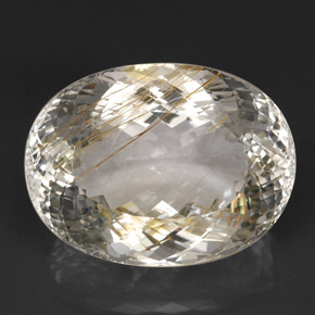 63,56 ctw natürlicher gelber Rutiltopas, Transparent, Transparent / Lichtdurchlässig