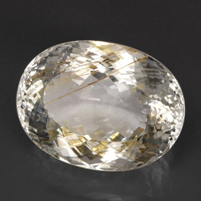 63,56 ctw natürlicher gelber Rutiltopas, Transparent, Transparent / Lichtdurchlässig