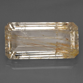 33,45 ctw natürlicher gelber Rutiltopas, Transparent, Transparent / Lichtdurchlässig