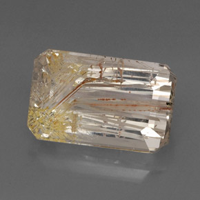 22,46 ctw natürlicher gelber Rutiltopas, Transparent, Transparent / Lichtdurchlässig