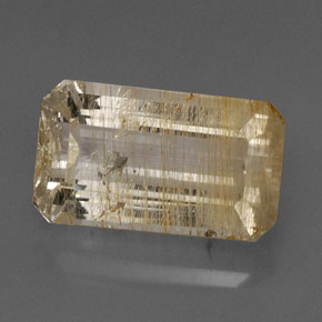 17,73 ctw natürlicher gelber Rutiltopas, Transparent, Transparent / Lichtdurchlässig
