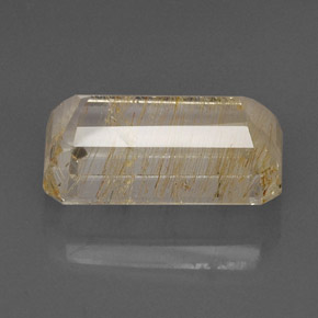 17,73 ctw natürlicher gelber Rutiltopas, Transparent, Transparent / Lichtdurchlässig