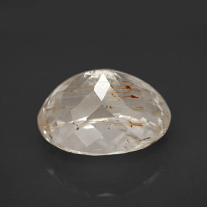 9,61 ctw natürlicher gelber Rutiltopas, Oval Schliff, Transparent