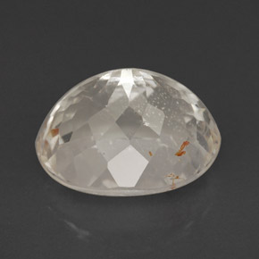 5,62 ctw natürlicher gelber Rutiltopas, Oval Schliff, Transparent