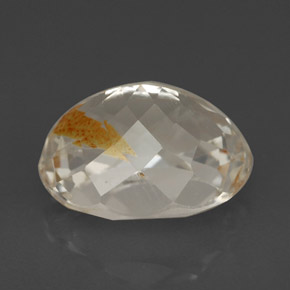 5,72 ctw natürlicher gelber Rutiltopas, Oval Schliff, Transparent