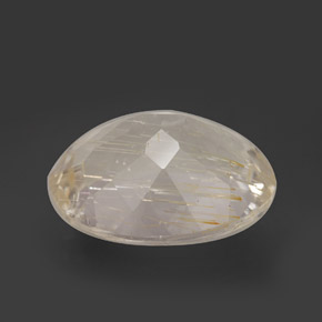 17,25 ctw natürlicher gelber Rutiltopas, Oval Schliff, Transparent