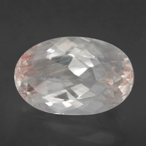 13,78 ctw natürlicher gelber Rutiltopas, Oval Schliff, Transparent