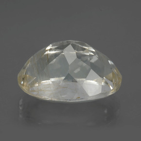 13,64 ctw natürlicher gelber Rutiltopas, Oval Schliff, Transparent