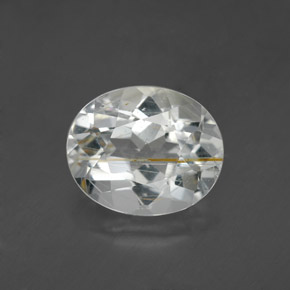 4,63 ctw natürlicher gelber Rutiltopas, Oval Schliff, Transparent