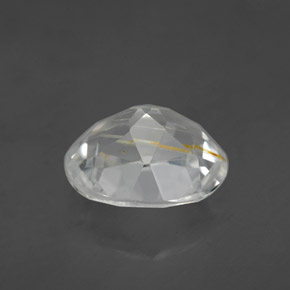 4,63 ctw natürlicher gelber Rutiltopas, Oval Schliff, Transparent