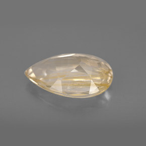 4,62 ctw natürlicher gelber Rutiltopas, Transparent, Transparent / Lichtdurchlässig