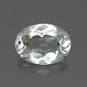 2,91 ctw natürlicher gelber Rutiltopas, Oval Schliff, Transparent