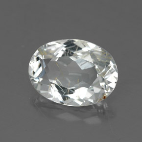 2,91 ctw natürlicher gelber Rutiltopas, Oval Schliff, Transparent