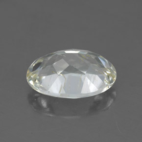2,91 ctw natürlicher gelber Rutiltopas, Oval Schliff, Transparent