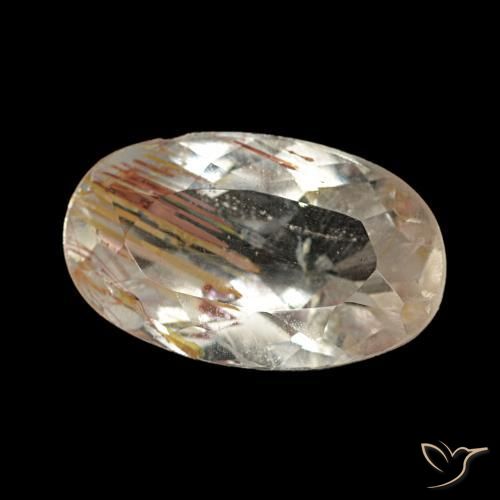 9,17 ctw natürlicher Warmes Braun Rutiltopas, Oval Schliff, Transparent