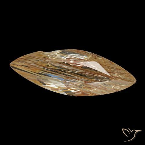 1,20 ctw natürlicher Sehr helles Tawny Brown Rutiltopas, Marquise, Transparent