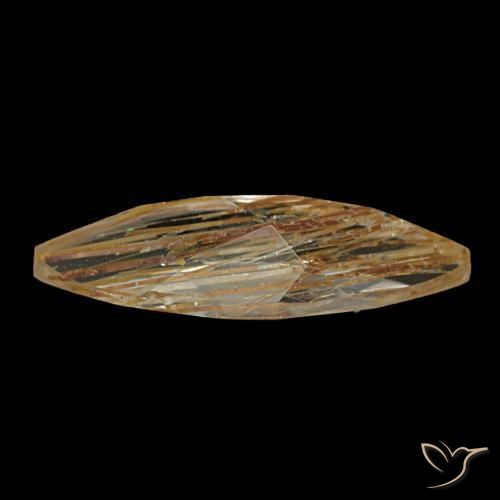1,20 ctw natürlicher Sehr helles Tawny Brown Rutiltopas, Marquise, Transparent